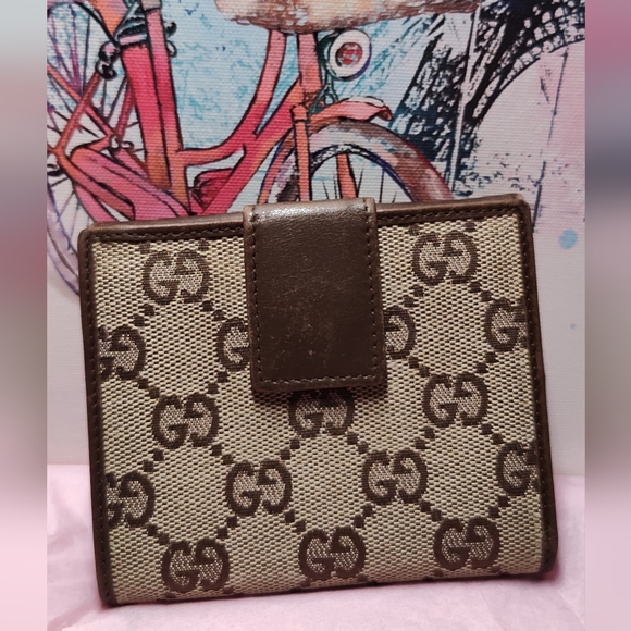 Authentic Gucci Monogram GG Compact bifold Wallet•GUC•COA available - Picture 4 of 17